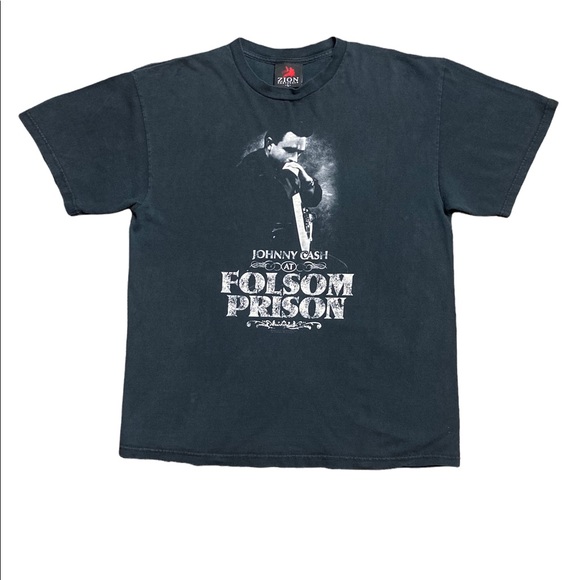 Y2K Johnny Cash  Large T Shirt - Picture 1 of 4